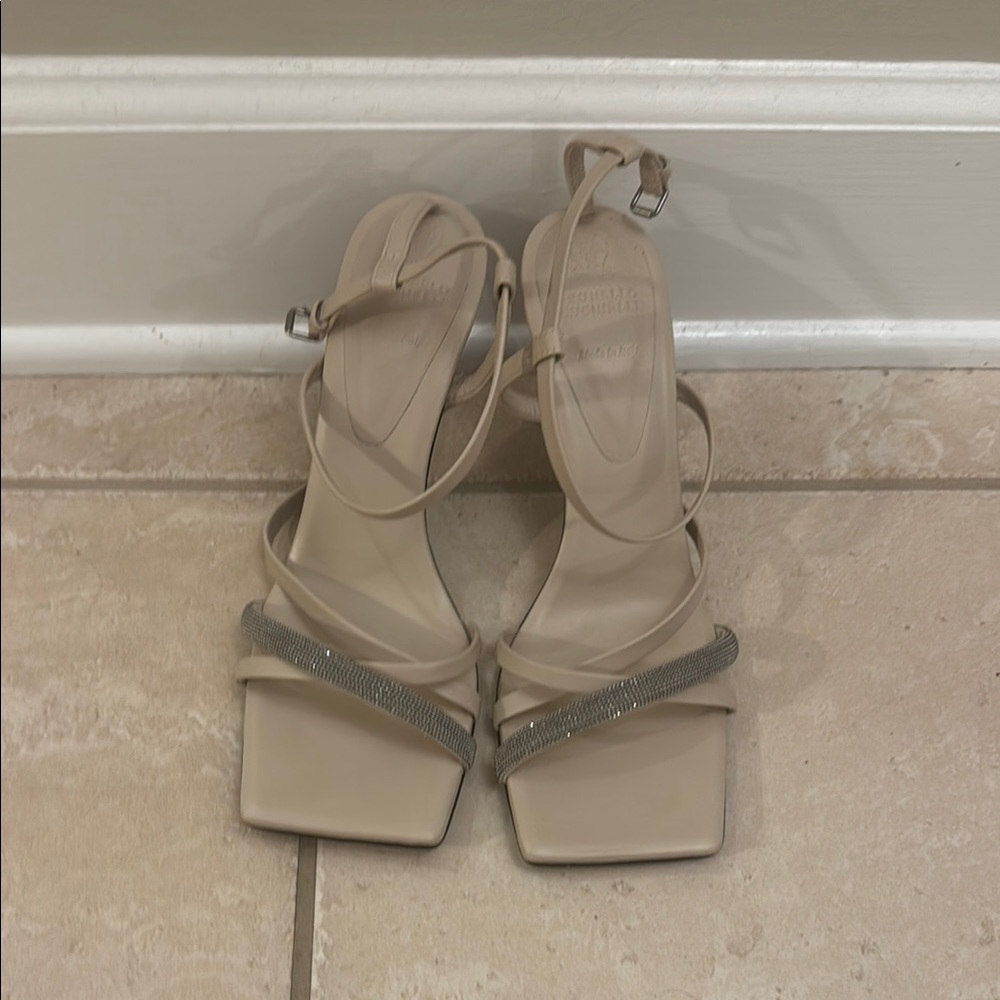 Brunello Cucinelli Tan Heeled Shoes